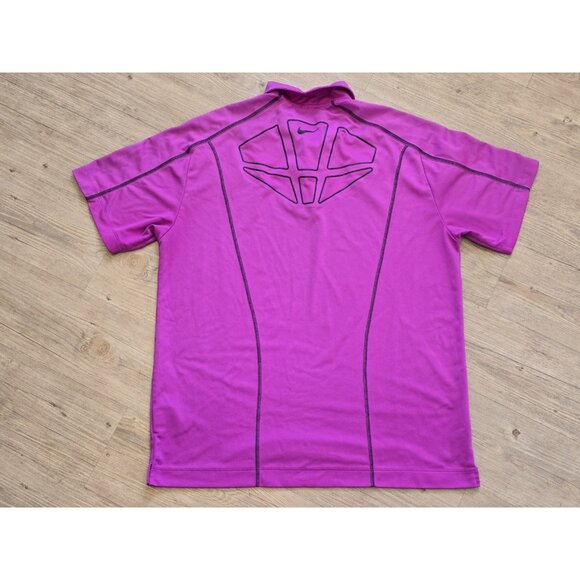 Nike Golf Men’s Dri-Fit Polo Shirt Pink‎ / Purple Size Large - Picture 3 of 6